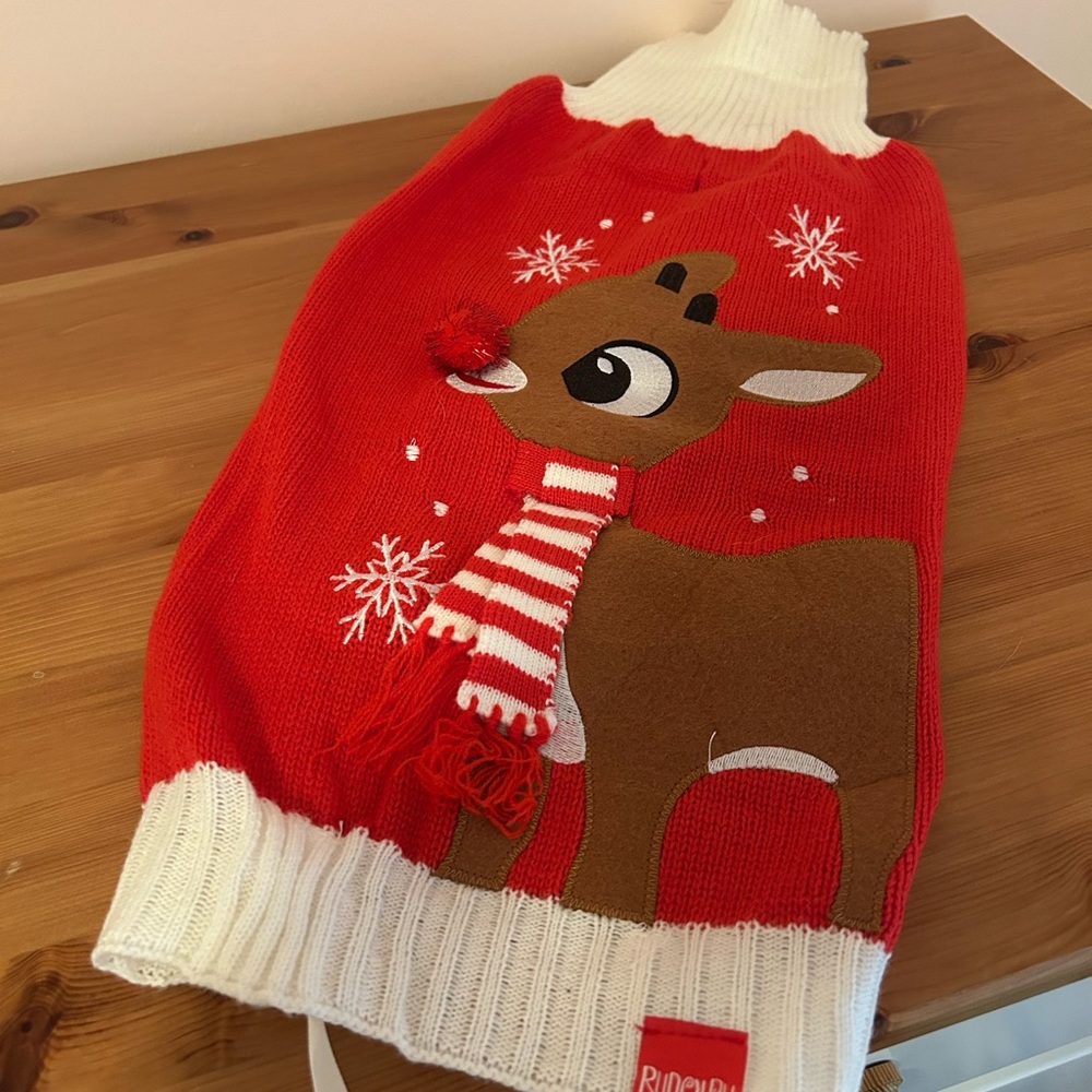Rudolph The Red Nosed Reindeer Dog Sweater